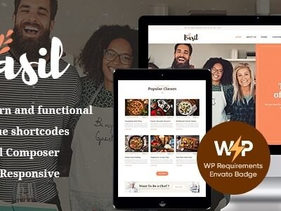 Basil | Cooking Classes and Workshops WordPress Theme