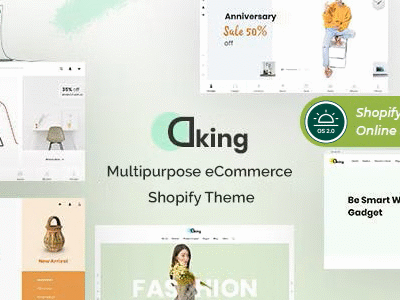 Dking – Multipurpose eCommerce Shopify Theme