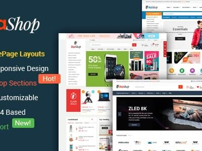 Multipurpose Responsive Shopify Theme-AaShop