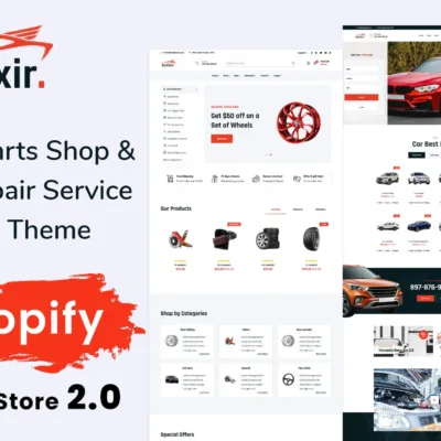 Autixir - Auto Parts Shop Shopify Theme OS 2.0